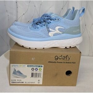NIB Gdefy Womens XLR8 Run 8 Blue Running Walking Comfort VersoCloud Orthopedic
